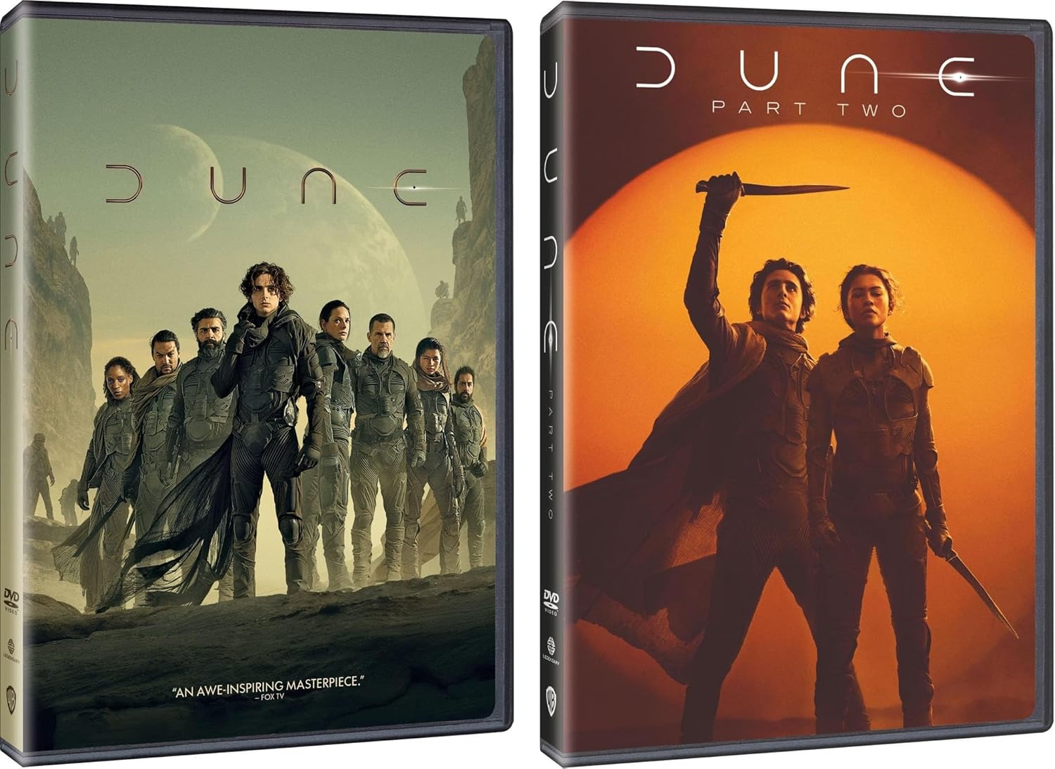 Dune 2 Movie Collection: Dune Part 1 and Dune Part 2 DVD Set