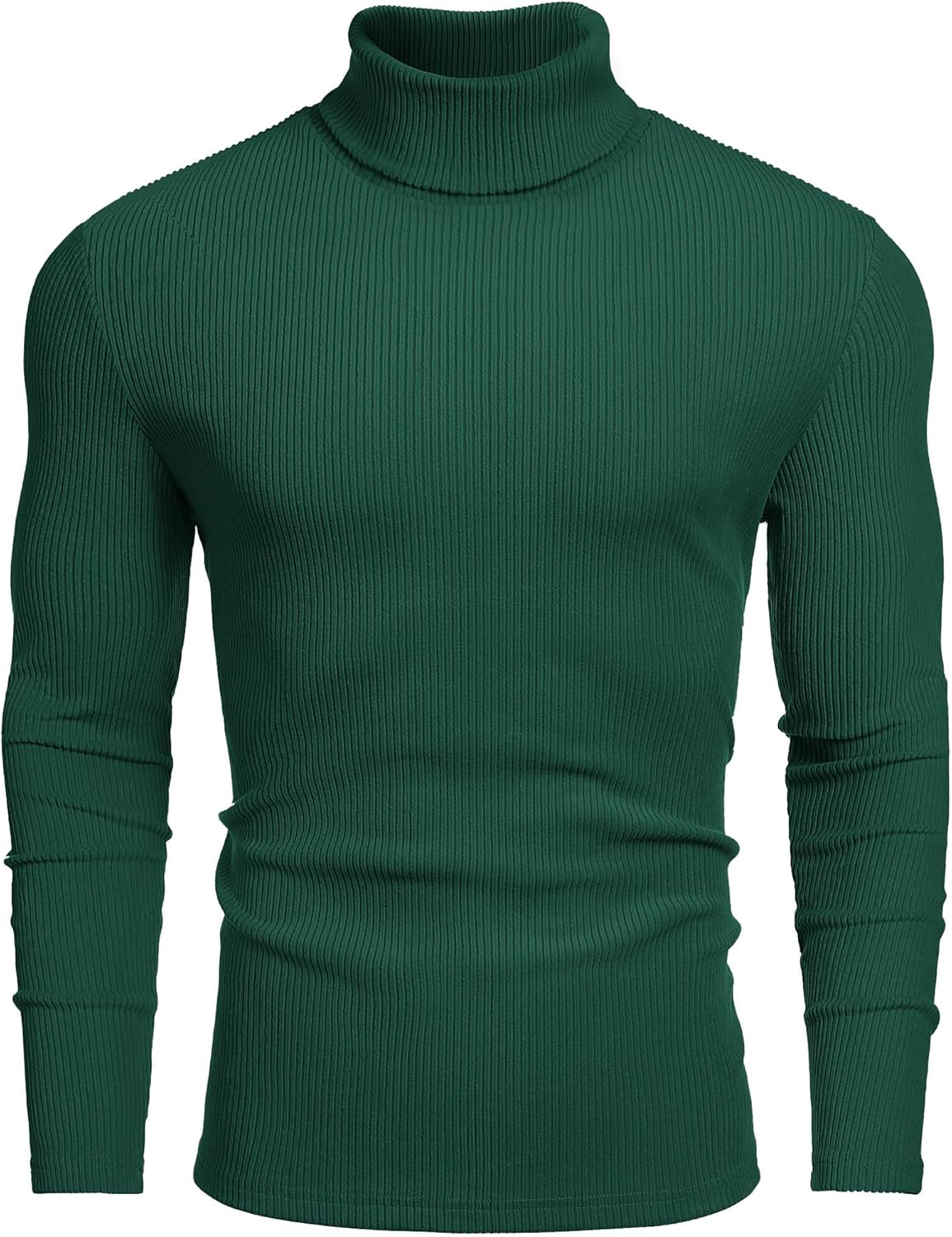 COOFANDY Men's Ribbed Turtleneck Sweater for Casual Style