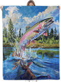 Vibrant Fish Blanket - Soft Lightweight Fuzzy Flannel Throw 60in x