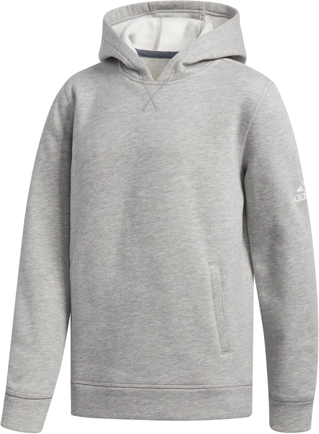 Adidas Medium Grey Fleece Hoodie - Ultimate Comfort