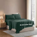 Nestl Extra Deep Cal King Sheet Set - Cooling, Super Soft Fit