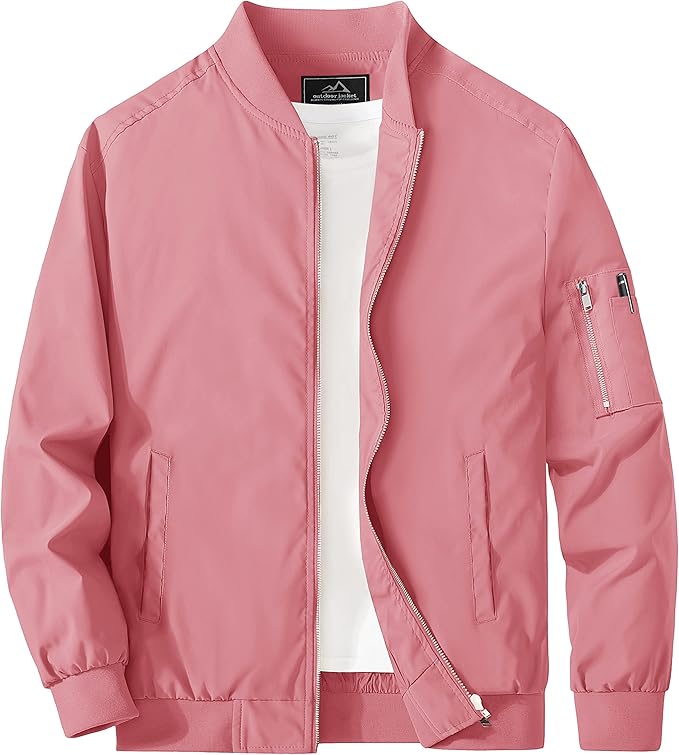MAGCOMSEN Men's Lightweight Windbreaker Bomber Jacket Review