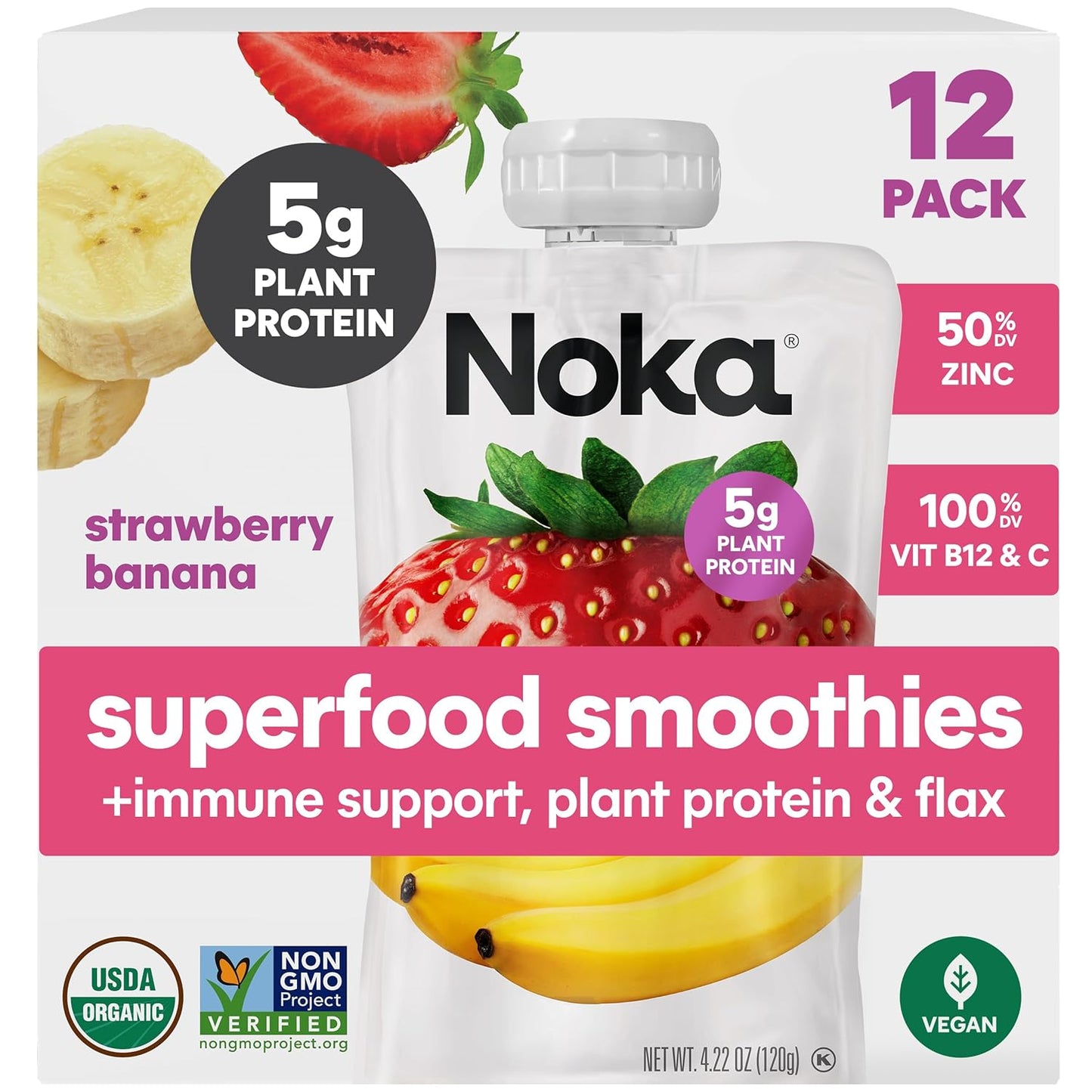 Noka Immunity Boost Smoothie Pouches