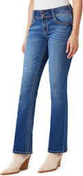 WallFlower Luscious Curvy Bootcut Jeans for Women - Mid-Rise