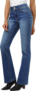 Tall Womens 34/36/38 in Inseam Curvy Bootcut Jeans - Flattering Fit