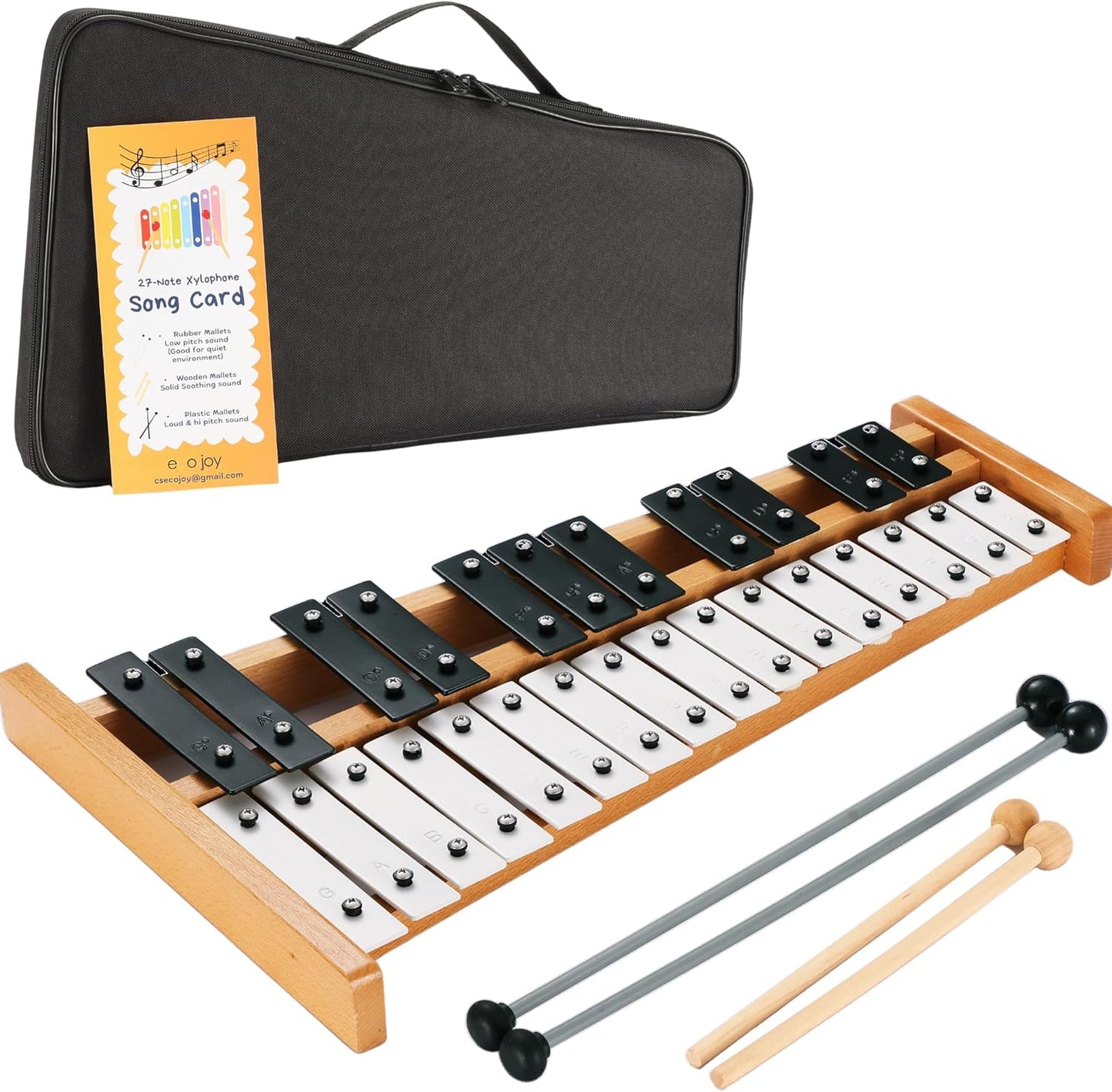 27-Note Professional Xylophone with Mallets for All Ages