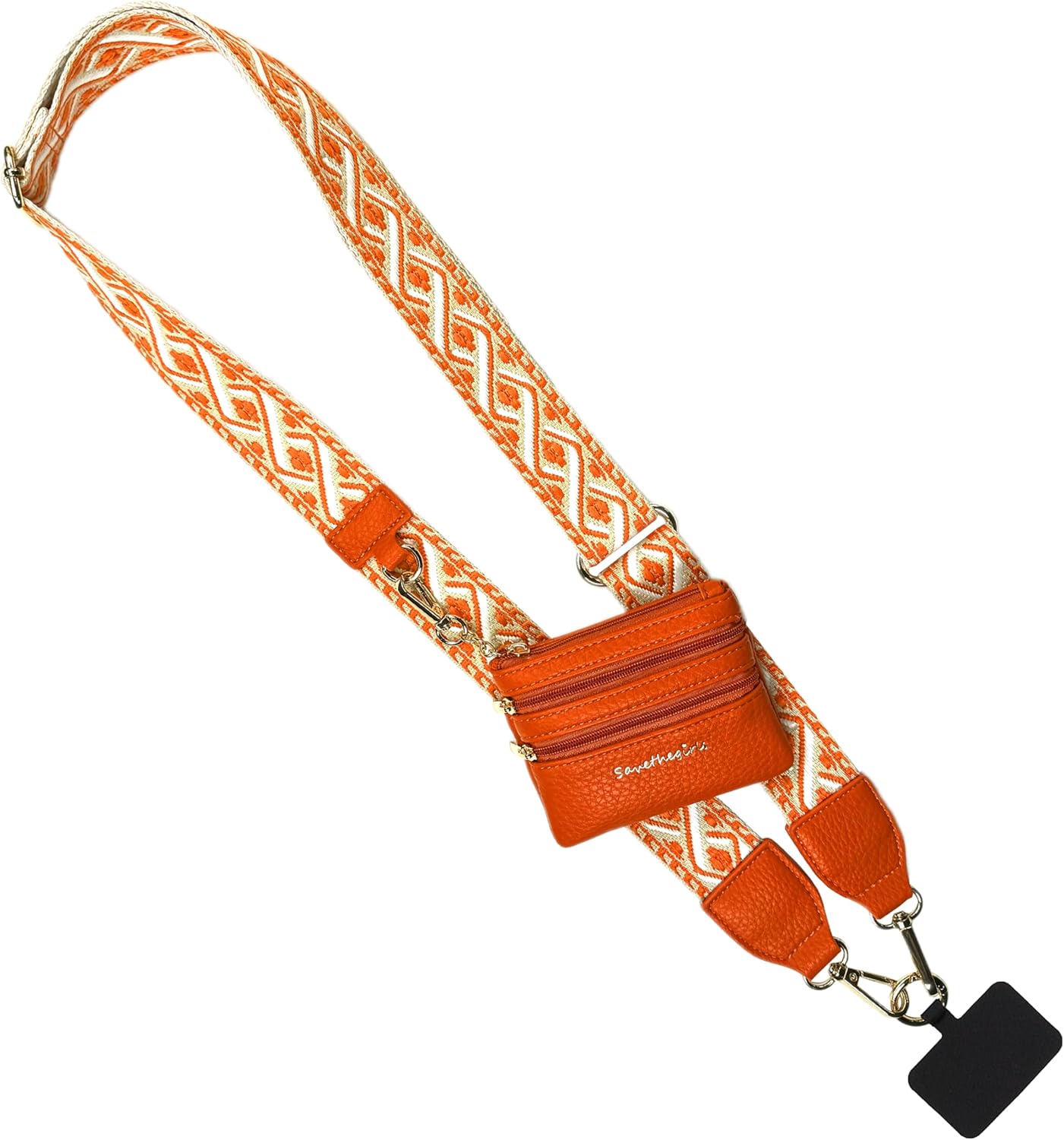 Original Clip and Go Phone Strap with Zipper Wallet Pouch