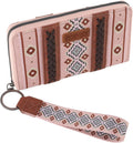 Wrangler Wallet Purse for Women Western Aztec Clutch Wristlet - Slim 8