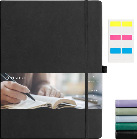 Graph Paper Journal: 100 GSM Grid, Large 8.5 x 11 Leather Notebook