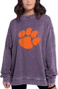 chicka-d NCAA womens Campus Pullover - Soft Vintage Fleece INDONESHA