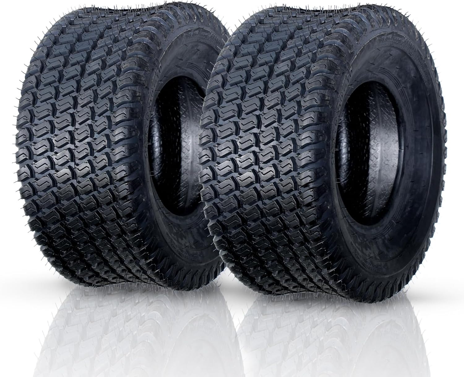 22x10.00-10 Turf Tires for Lawn & Garden Mowers - Set of 2