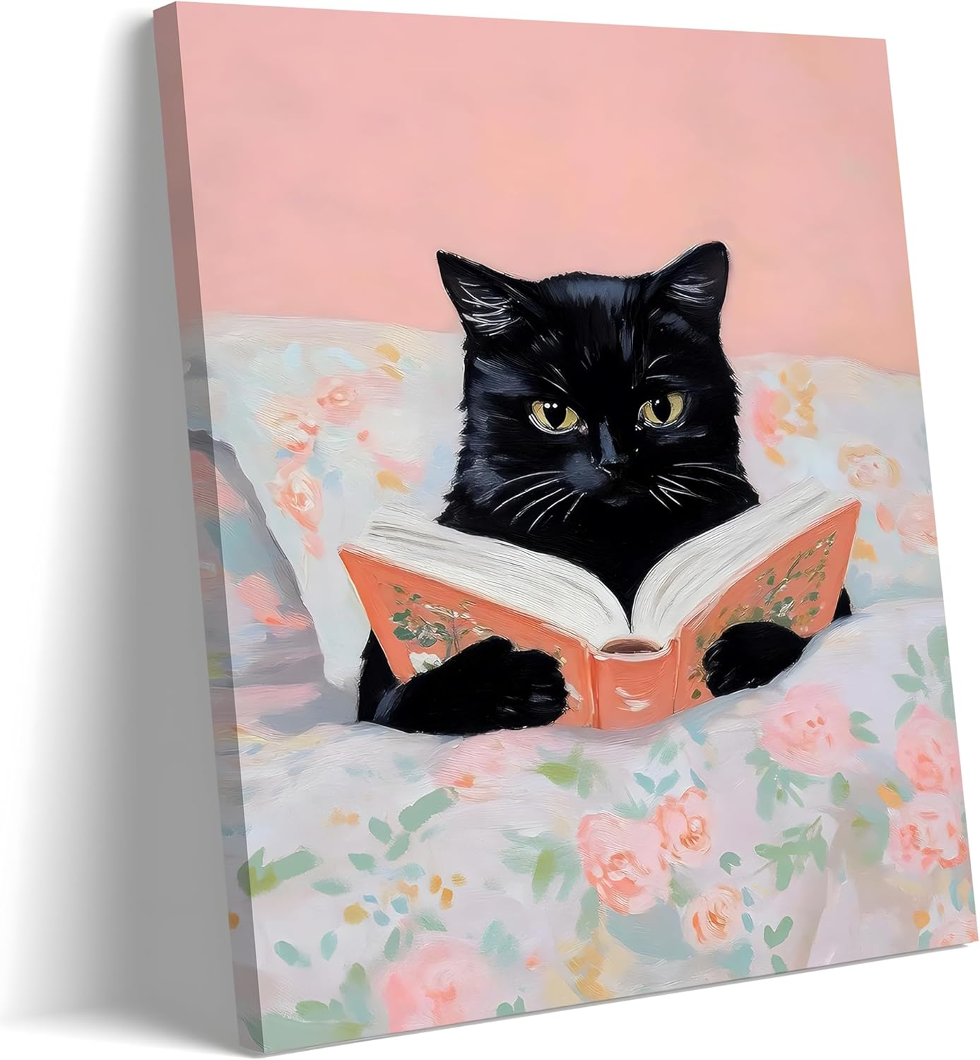 Framed Cats Canvas Wall Art for Quirky Home Decor Lovers