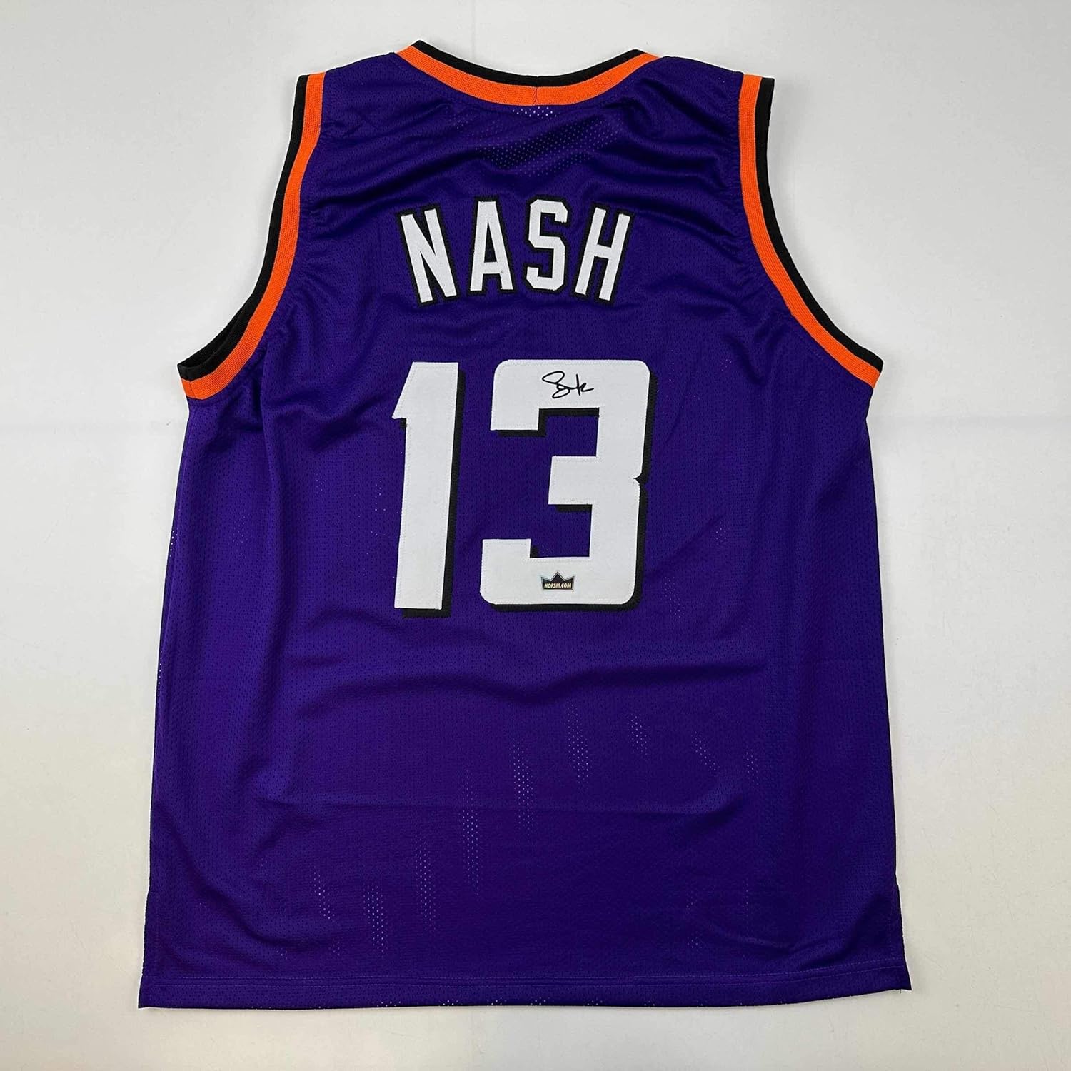 Facsimile Autographed Steve Nash Phoenix Purple Jersey XL