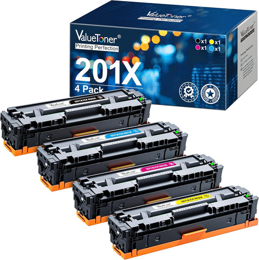 Valuetoner High Yield Toner Set for HP Color Laserjet - Reliable Printing