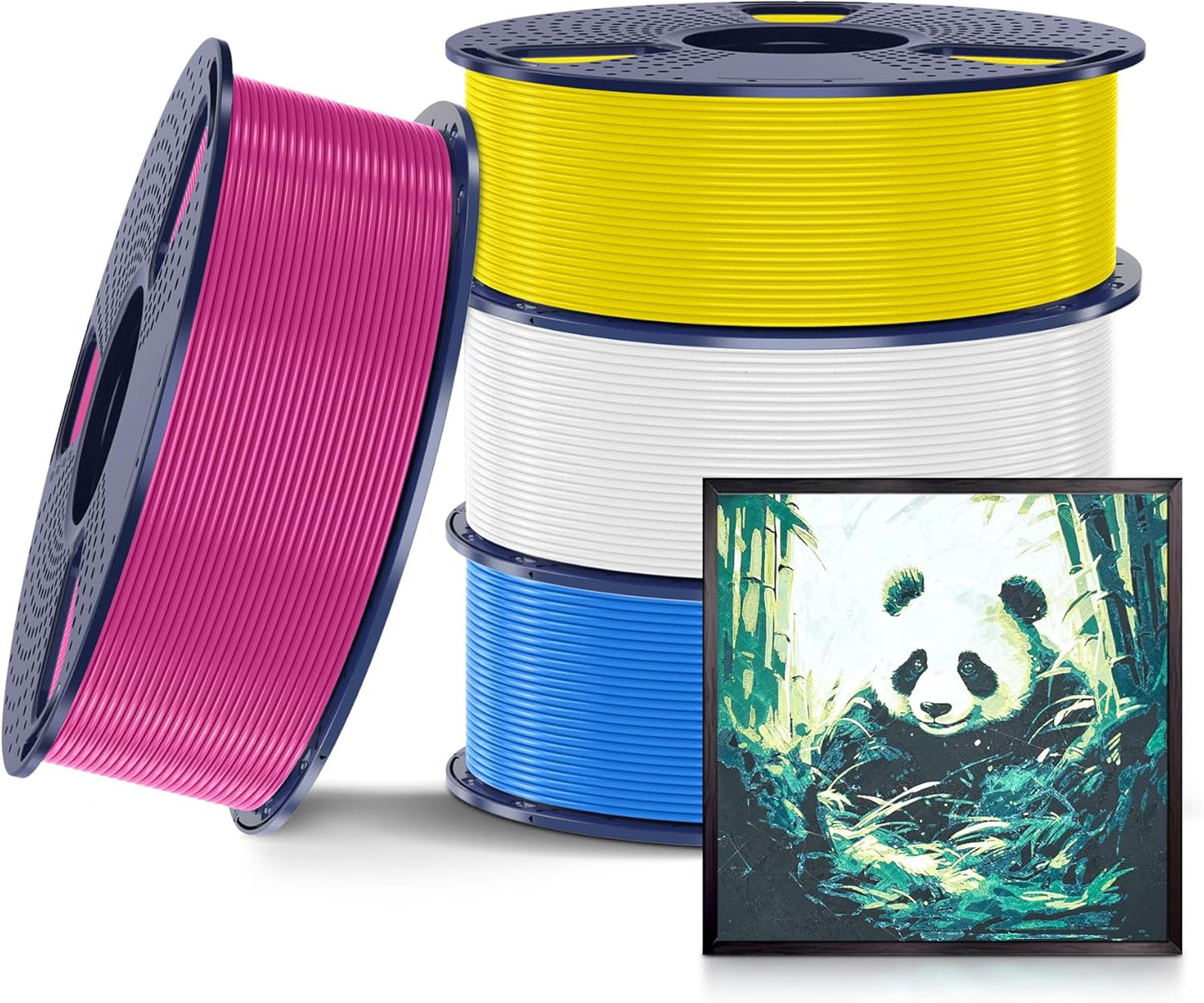 CMYK Lithophane PLA Filament Bundle for 3D Printing Projects