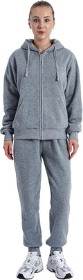 Track Suits for Women Sherpa Lined 2-Piece Sweatsuit - Cozy Warmth
