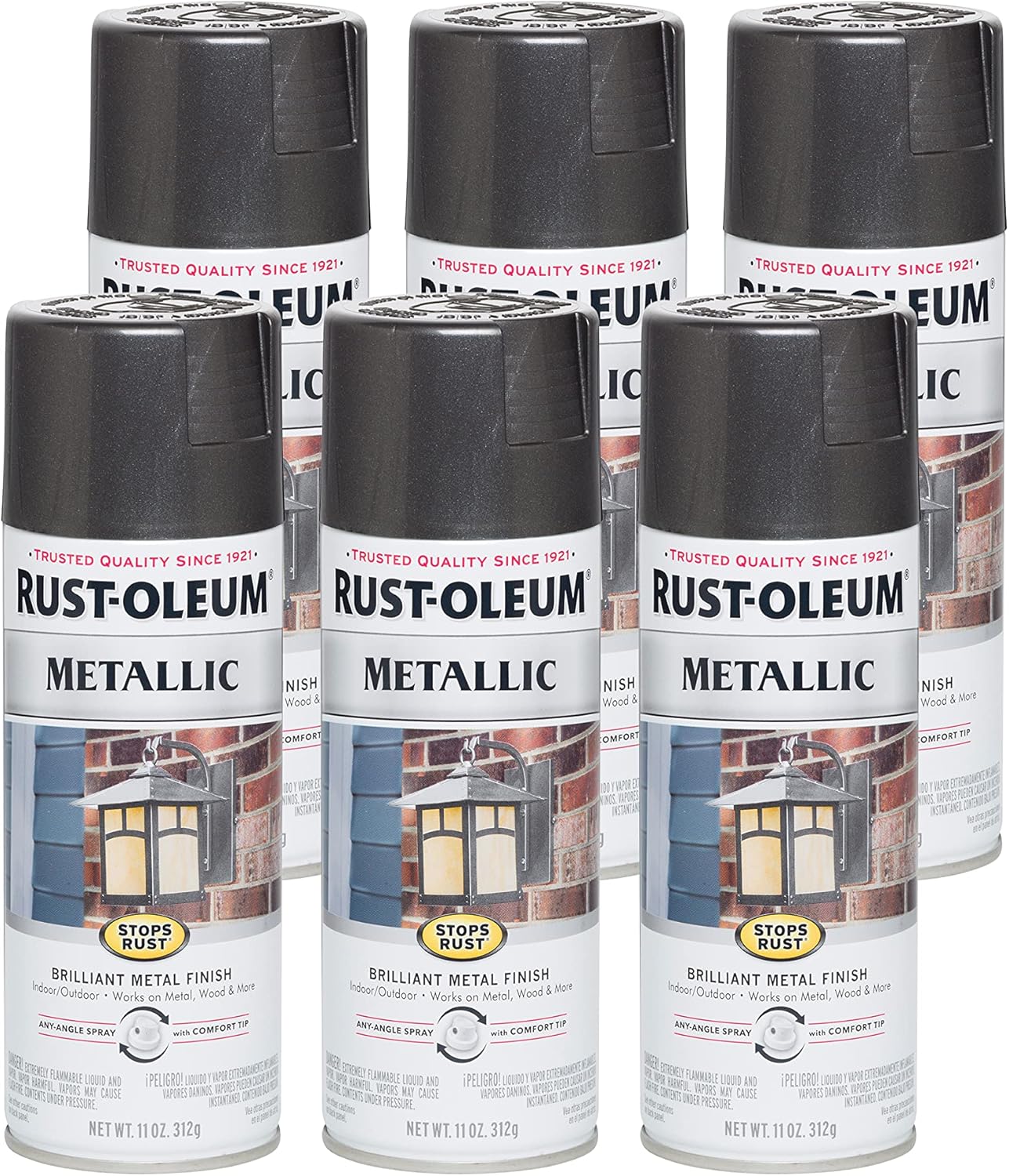 Rust-Oleum Stops Rust Metallic Spray Paint for Durable Coating