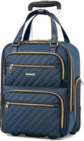 Underseat Carry On Luggage with Wheels - Lightweight 16in Personal
