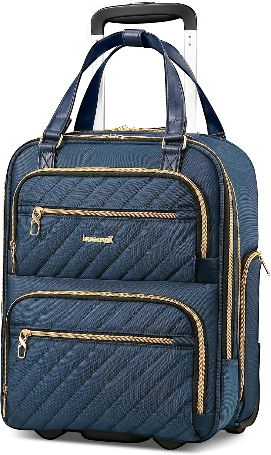 LUGGEX Underseat Carry On Luggage for Stylish Short Trips