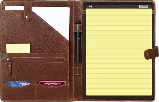 KomalC Leather Portfolio Folder for Professionals and Students