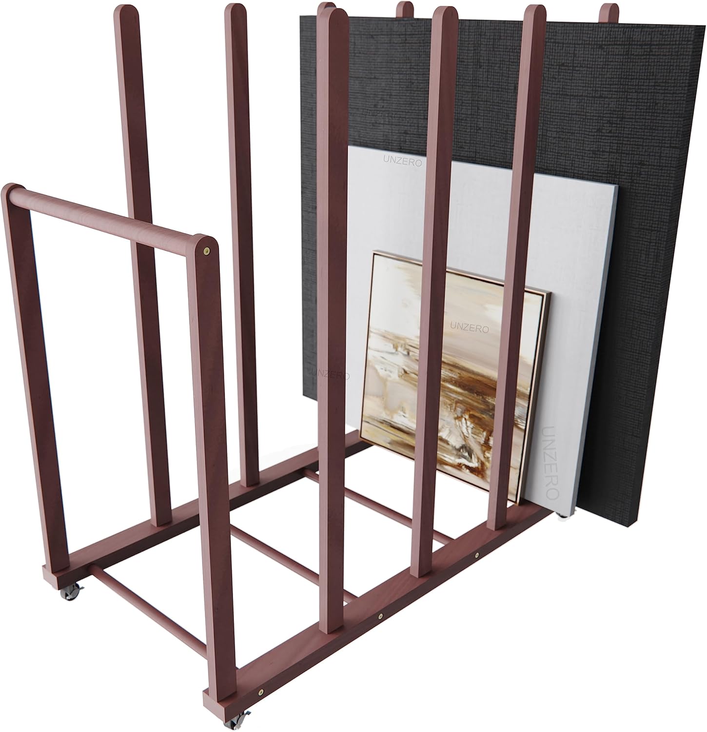 Art Storage Rack for Canvas Boards and Drying with Wheels