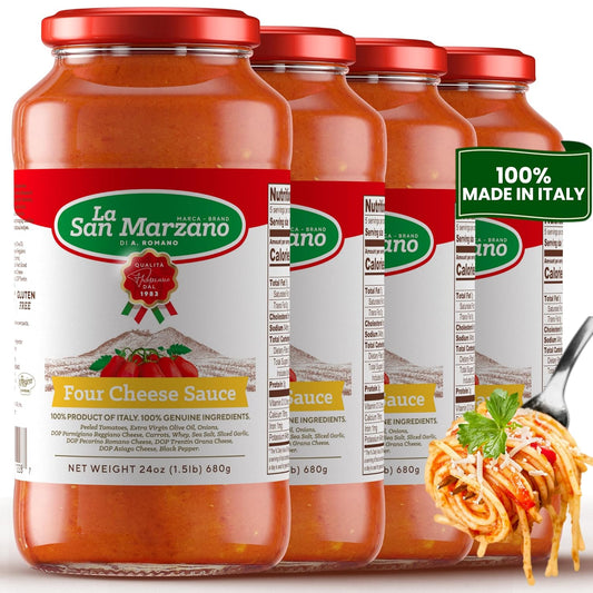 La San Marzano Four Cheese Sauce: Creamy Italian Indulgence