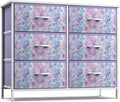 Tie-Dye 6-Drawer Kids Dresser - Wide Storage Chest for Bedroom