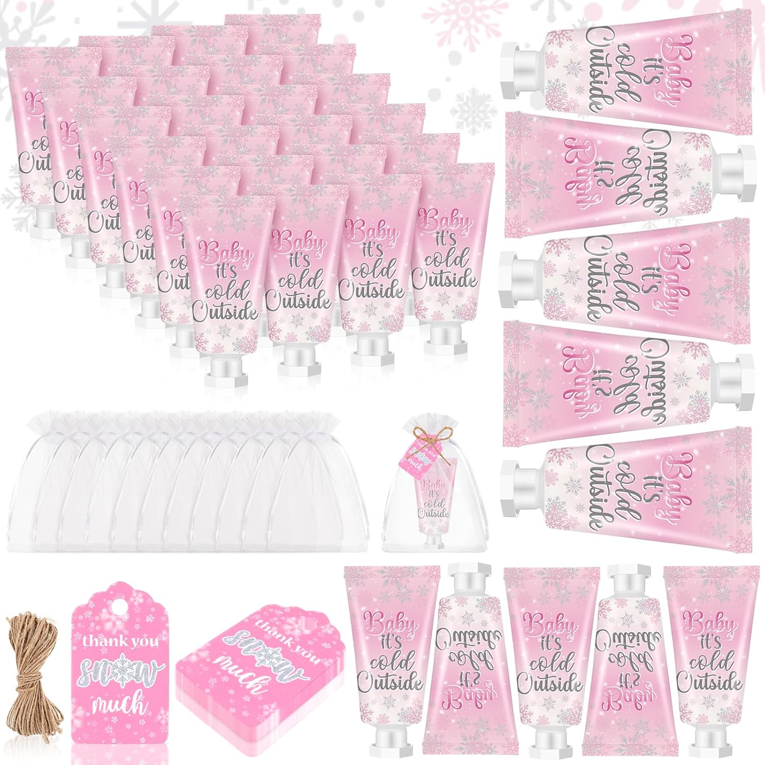 48 Sets Baby Shower Hand Cream Party Favors for Guests