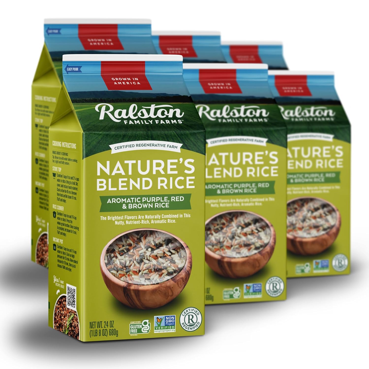 Nature's Blend Rice 24 oz Carton - American Grown Non-GMO