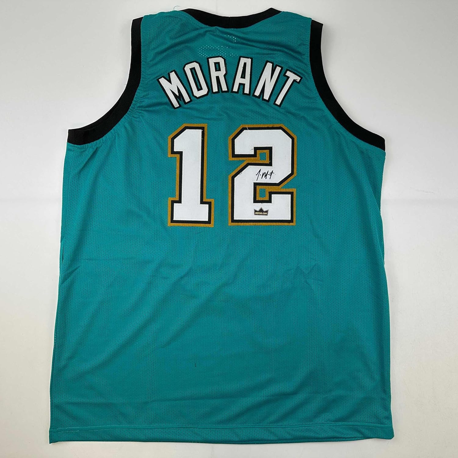 Facsimile Autographed Ja Morant Memphis Teal Retro Jersey XL