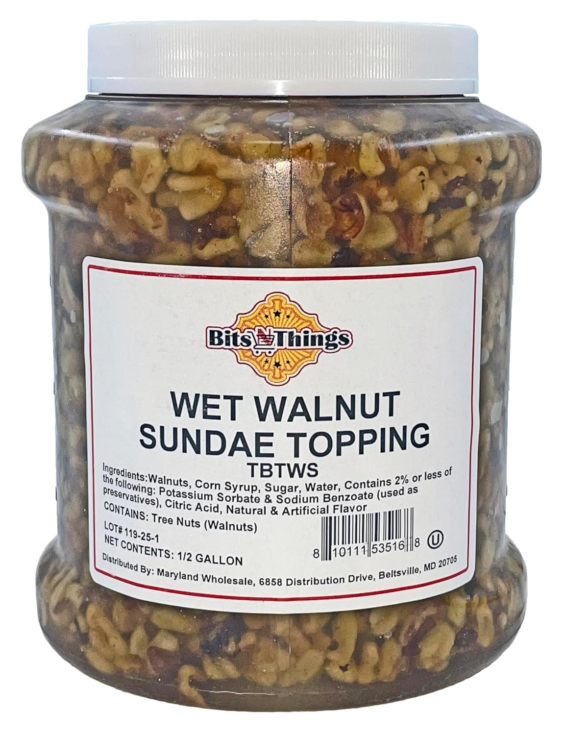 Bits N Things Wet Walnut Dessert Topping for Ice Cream & More