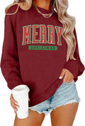 Glitter Merry Christmas Sweatshirt: Festive Holiday Style!