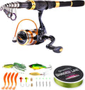 Telescopic Carbon Fiber Fishing Rod Reel Combo - Travel Ready