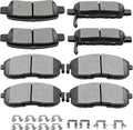 Ceramic Front Rear Disc Brake Pad Set for Infiniti G35 and Nissan