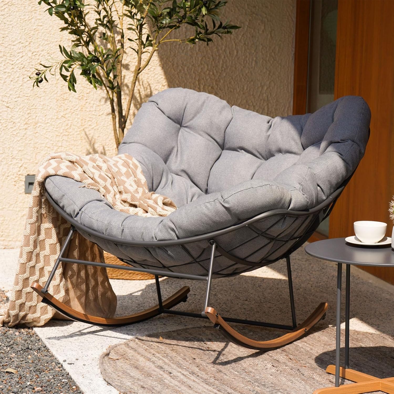 Grand patio Outdoor Rocking Chair for Cozy Lounge Experience