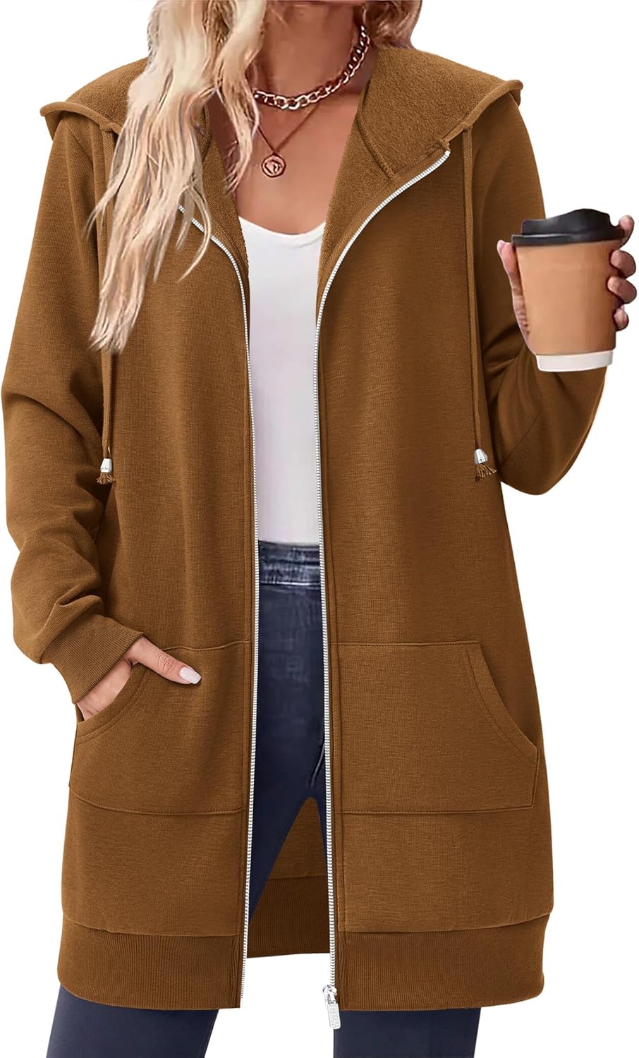 Zeagoo Women's Zip Up Hoodies for Fall and Winter Comfort