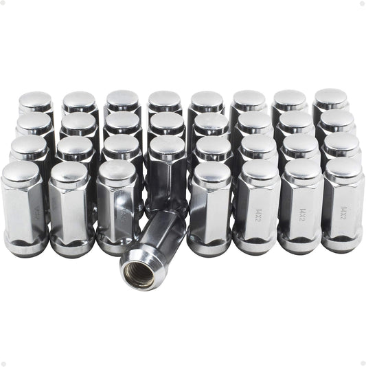 32 Pcs M14x1.5 Bulge Acorn Lug Nuts for Chevrolet and Ford