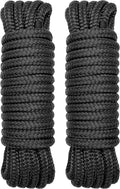 1/2 in x 25 ft Boat Dock Lines 2 Pack - Durable Nylon Low Stretch