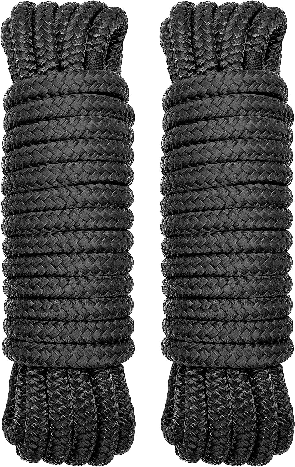 Durable 2 Pack 1/2in x 25ft Boat Dock Lines for Secure Mooring