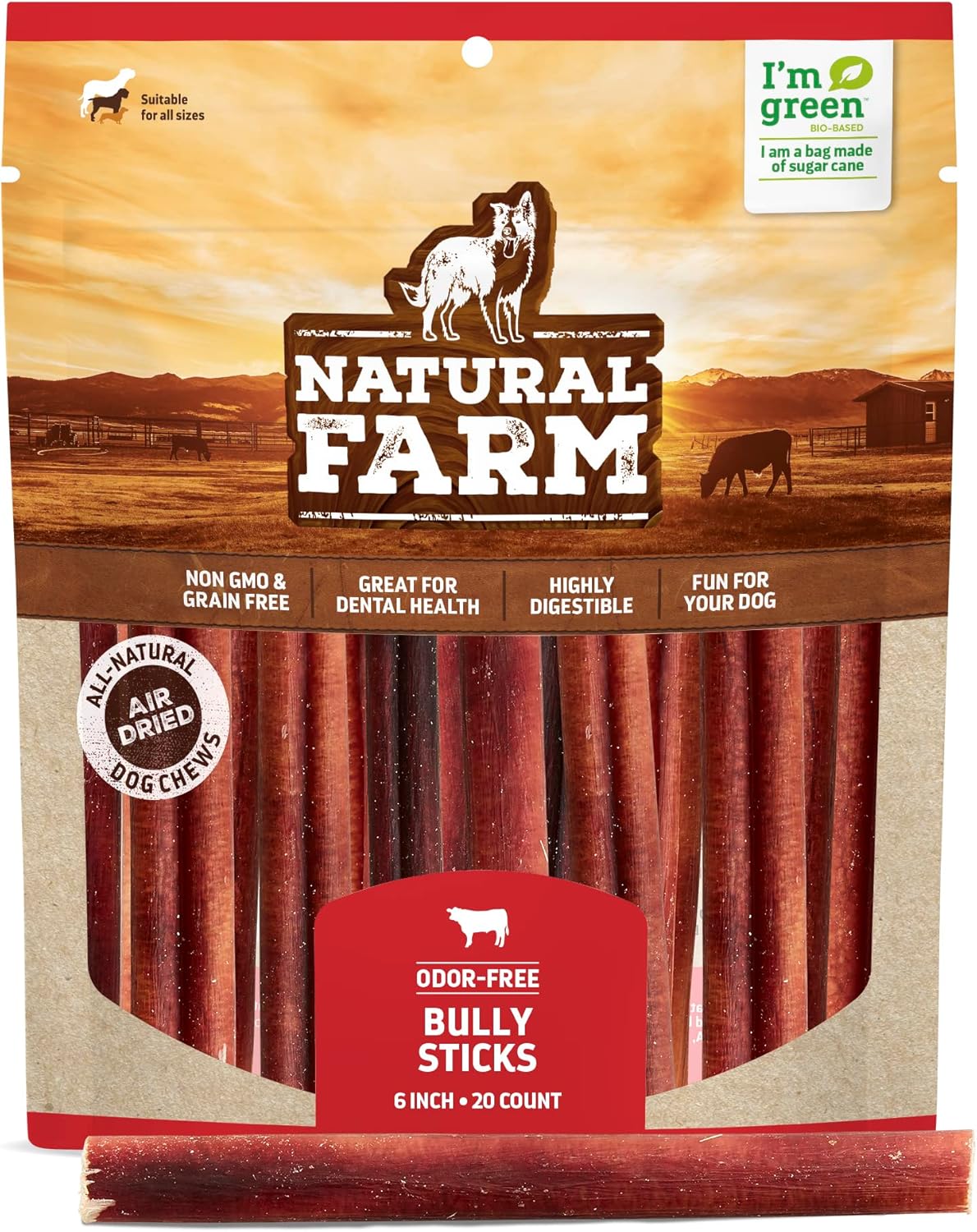 Odor-Free Beef Bully Sticks: Perfect Chew for Dogs