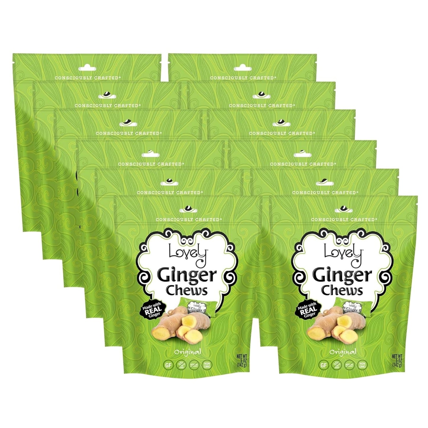 Original Ginger Chews by Lovely Candy Co. - Gluten-Free Treats