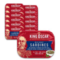 King Oscar Premium Sardines in Olive Oil with Capers - 12 Pack