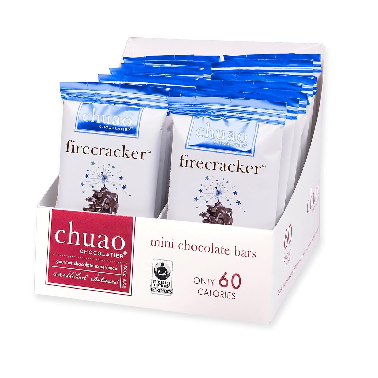 Firecracker Dark Chocolate Mini Bars with Popping Candies Treats