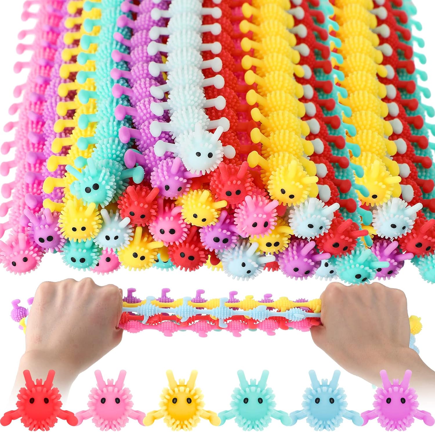 Chivao 150 Pack Stretchy String Fidget Toys for Stress Relief