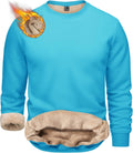 TACVASEN Men's Crewneck Sherpa Lined Sweatshirt - Warm Heavyweight you