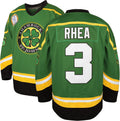 White Green Rhea ST John's Shamrocks Stitched Hockey Jersey for Men