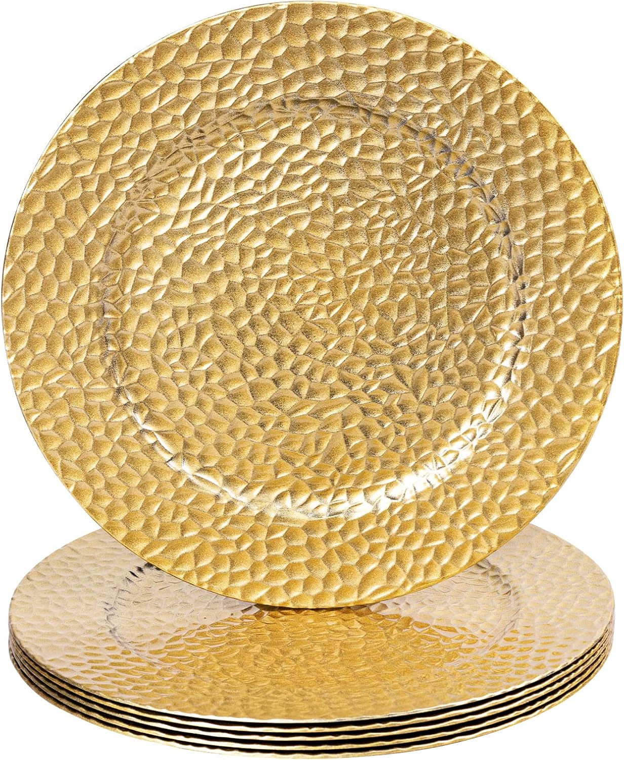 Enhance Dining Experience with MAONAME Gold Charger Plates - Set of 6