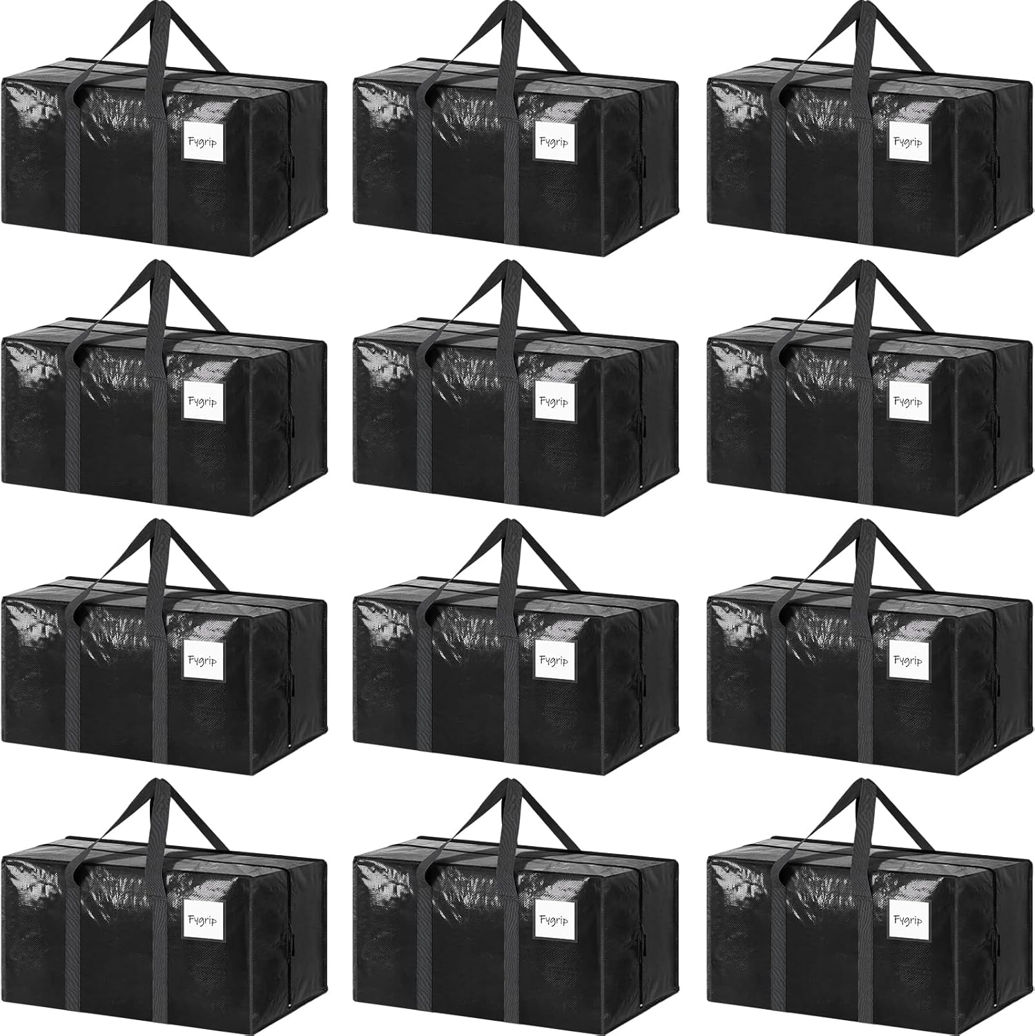 12 Pack Extra Heavy Duty Large Moving Bags for Easy Packing