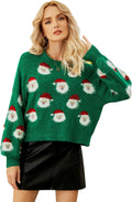 Lesmart Womens Ugly Christmas Sweater Funny Santa Knit Pullover