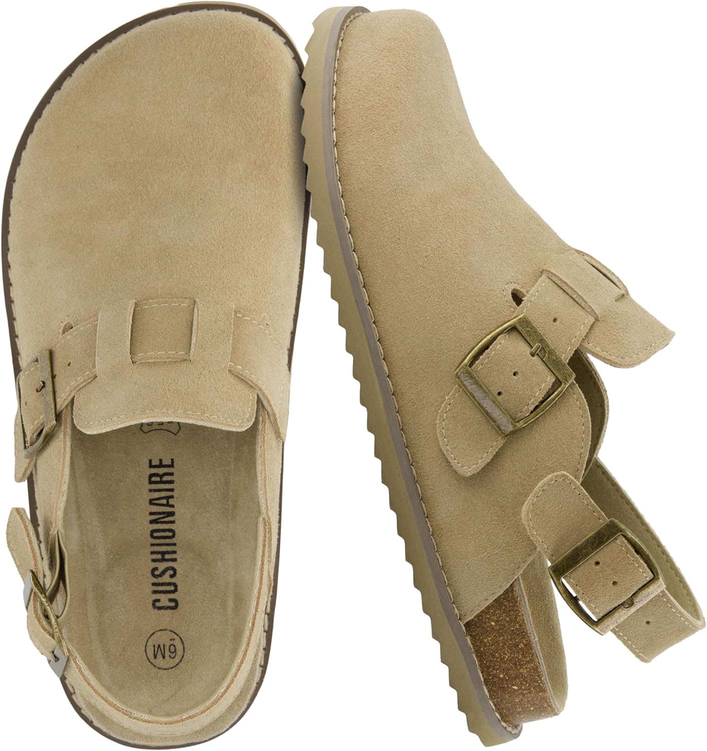 CUSHIONAIRE Brooklyn Suede Womens Slides for Summer Comfort